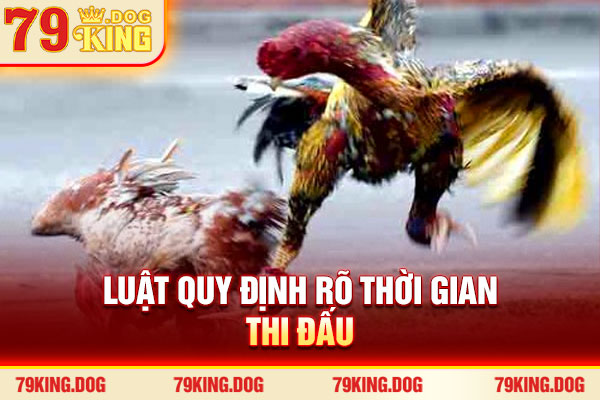 Luật quy định rõ thời gian thi đấu